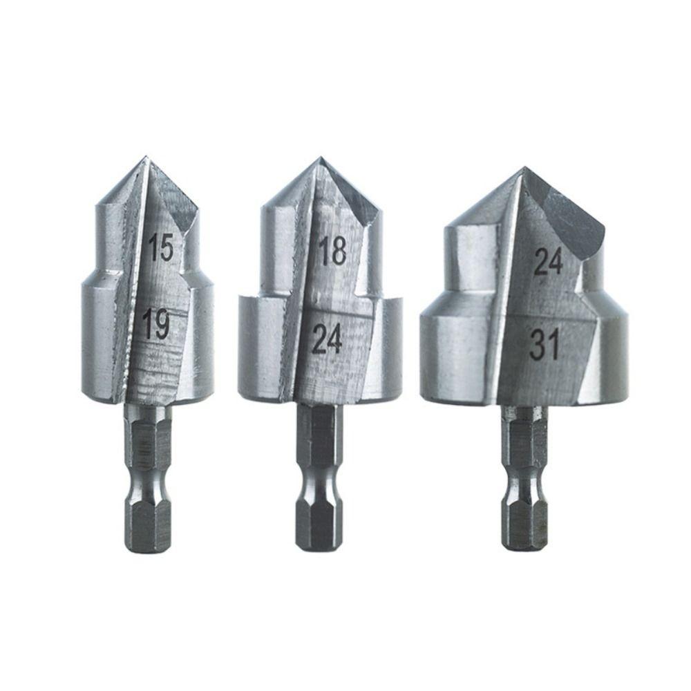 3 шт. Подшипниковая сталь Развертка для водопроводных труб Шестигранный хвостовик Сверло для сантехника Формирование отверстий 3pcs/set
3 шт. Подшипниковая сталь Развертка для водопроводных труб Шестигранный хвостовик Сверло для сантехника Формирование отверстий 3pcs/set