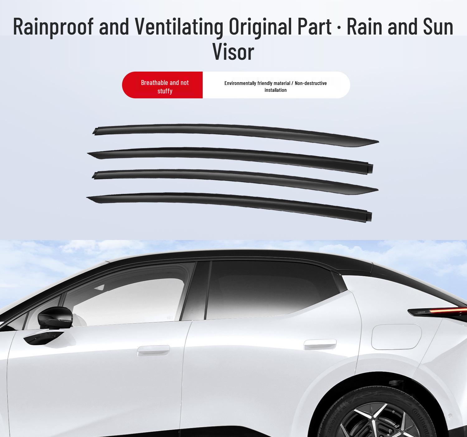 Lynk & Co Z20 Rain Guards Car Window Deflectors - Modified Rainproof Accessories
Lynk & Co Z20 Rain Guards Car Window Deflectors - Modified Rainproof Accessories
