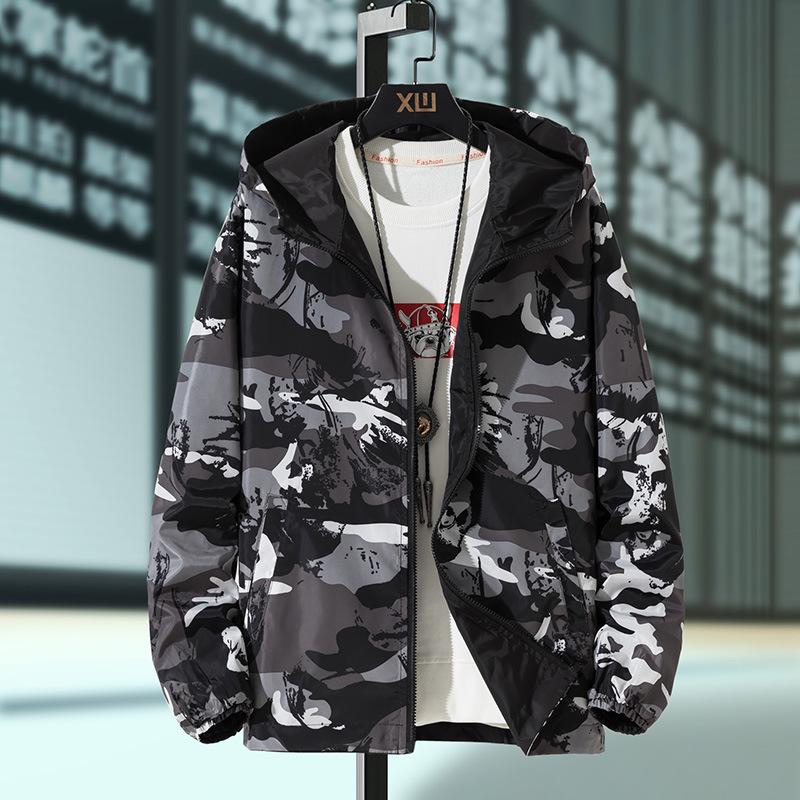 Весенняя мужская тонкая двусторонняя повседневная камуфляжная куртка большого размера XXL серый
Весенняя мужская тонкая двусторонняя повседневная камуфляжная куртка большого размера XXL серый