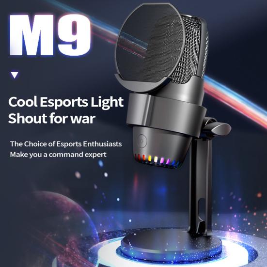 Игровой USB-микрофон с динамическими световыми эффектами RGB, шумоподавлением, управлением одним касанием, микрофоном для ноутбука с регулируемой подставкой белый
Игровой USB-микрофон с динамическими световыми эффектами RGB, шумоподавлением, управлением одним касанием, микрофоном для ноутбука с регулируемой подставкой белый