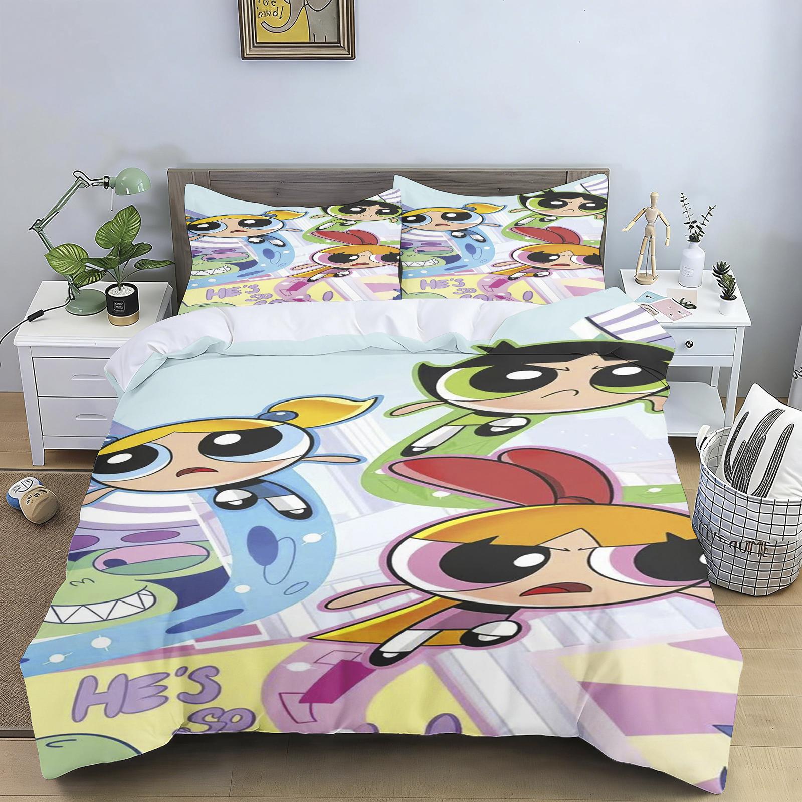 2/3 Piece Duvet Cover Set The Powerpuff Girls Printed Bedding Cartoon Style For Children Adult Bedroom Home Decor Perfect 135x200cm
2/3 Piece Duvet Cover Set The Powerpuff Girls Printed Bedding Cartoon Style For Children Adult Bedroom Home Decor Perfect 135x200cm