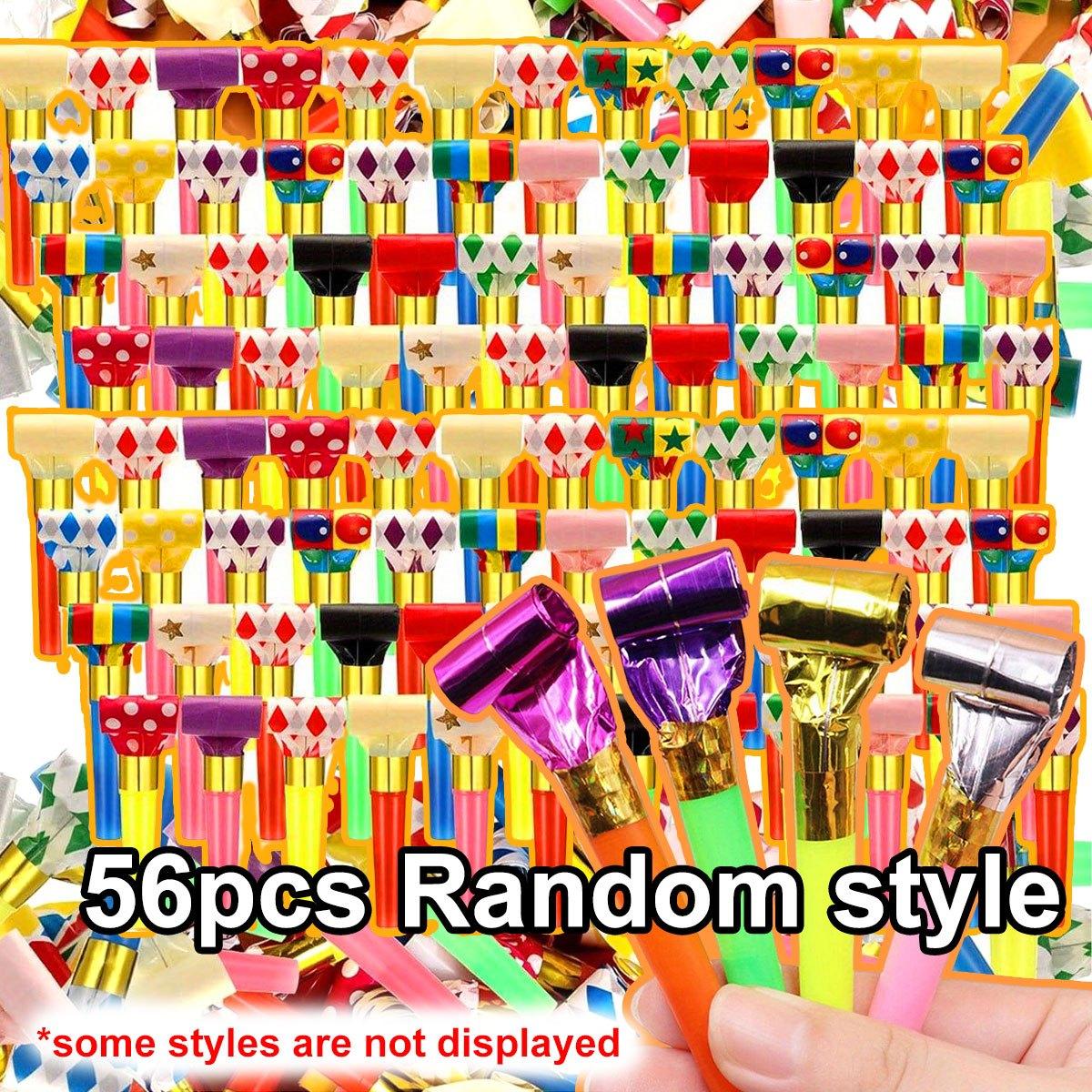 56pcs Long Nose Party Whistles - Funny Plastic Blowers for Celebration, Sounding Atmosphere Making Props,ZSY
56pcs Long Nose Party Whistles - Funny Plastic Blowers for Celebration, Sounding Atmosphere Making Props,ZSY