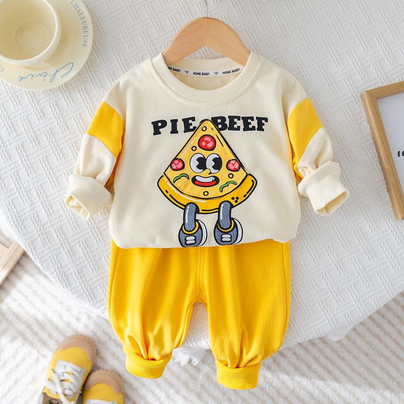 Детский комплект одежды, новый комплект с длинными рукавами для мальчиков, детская осенне-зимняя милая одежда для пиццы со штанами, комплект из двух предметов S жёлтый
Детский комплект одежды, новый комплект с длинными рукавами для мальчиков, детская осенне-зимняя милая одежда для пиццы со штанами, комплект из двух предметов S жёлтый