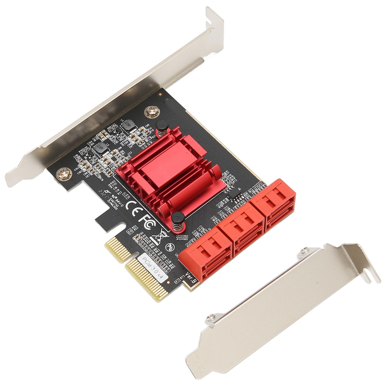PCIE to SATA3.0 Expansion Card Plug and Play PCIE to 6 Port SATA3.0 Controller Expansion Adapter
PCIE to SATA3.0 Expansion Card Plug and Play PCIE to 6 Port SATA3.0 Controller Expansion Adapter