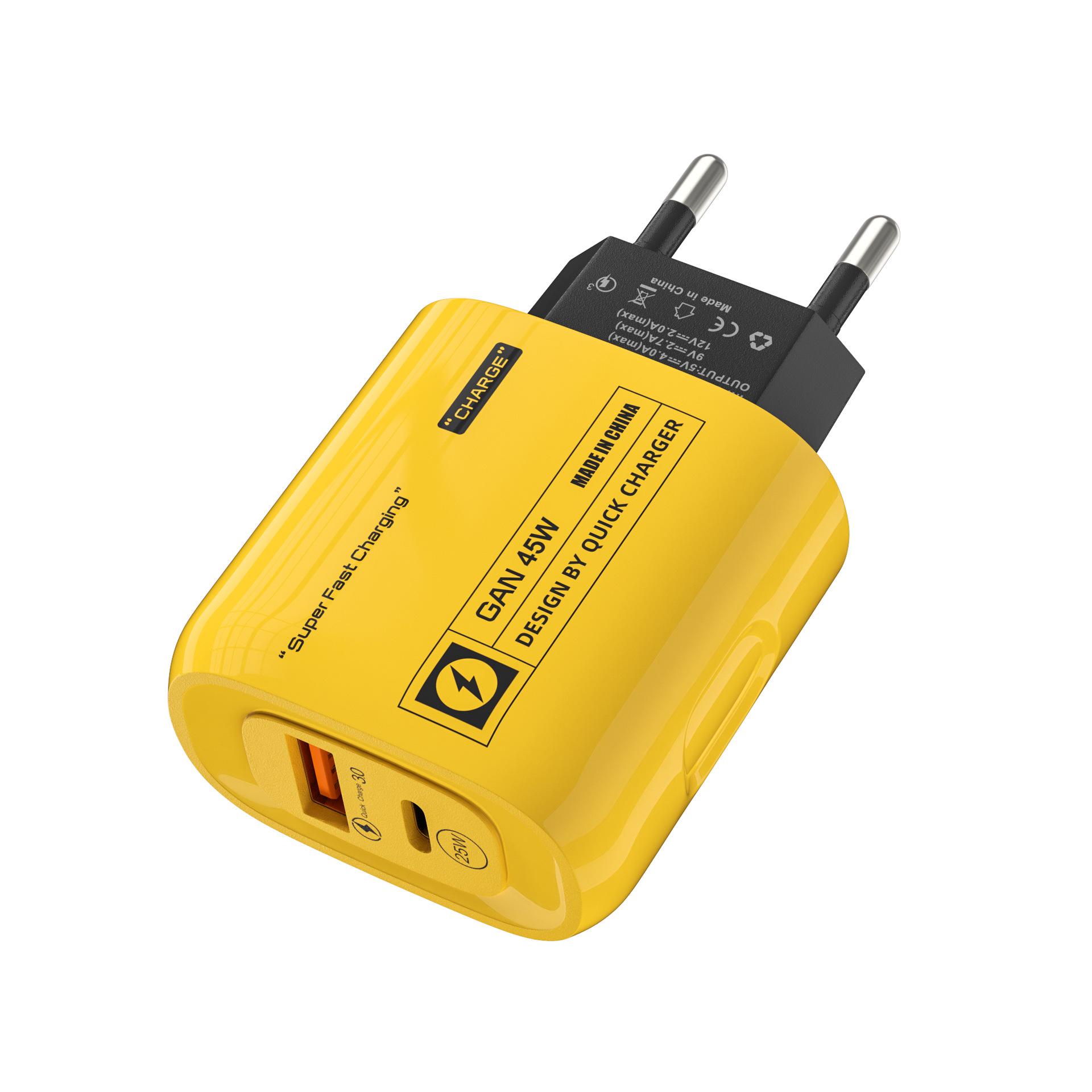 Mecha Wind A+C Charger 1PD+1USB Port Suitable for Apple, Samsung, Xiaomi Pd25w Dual Protocol Fast Charger US Standard - Yellow
Mecha Wind A+C Charger 1PD+1USB Port Suitable for Apple, Samsung, Xiaomi Pd25w Dual Protocol Fast Charger US Standard - Yellow