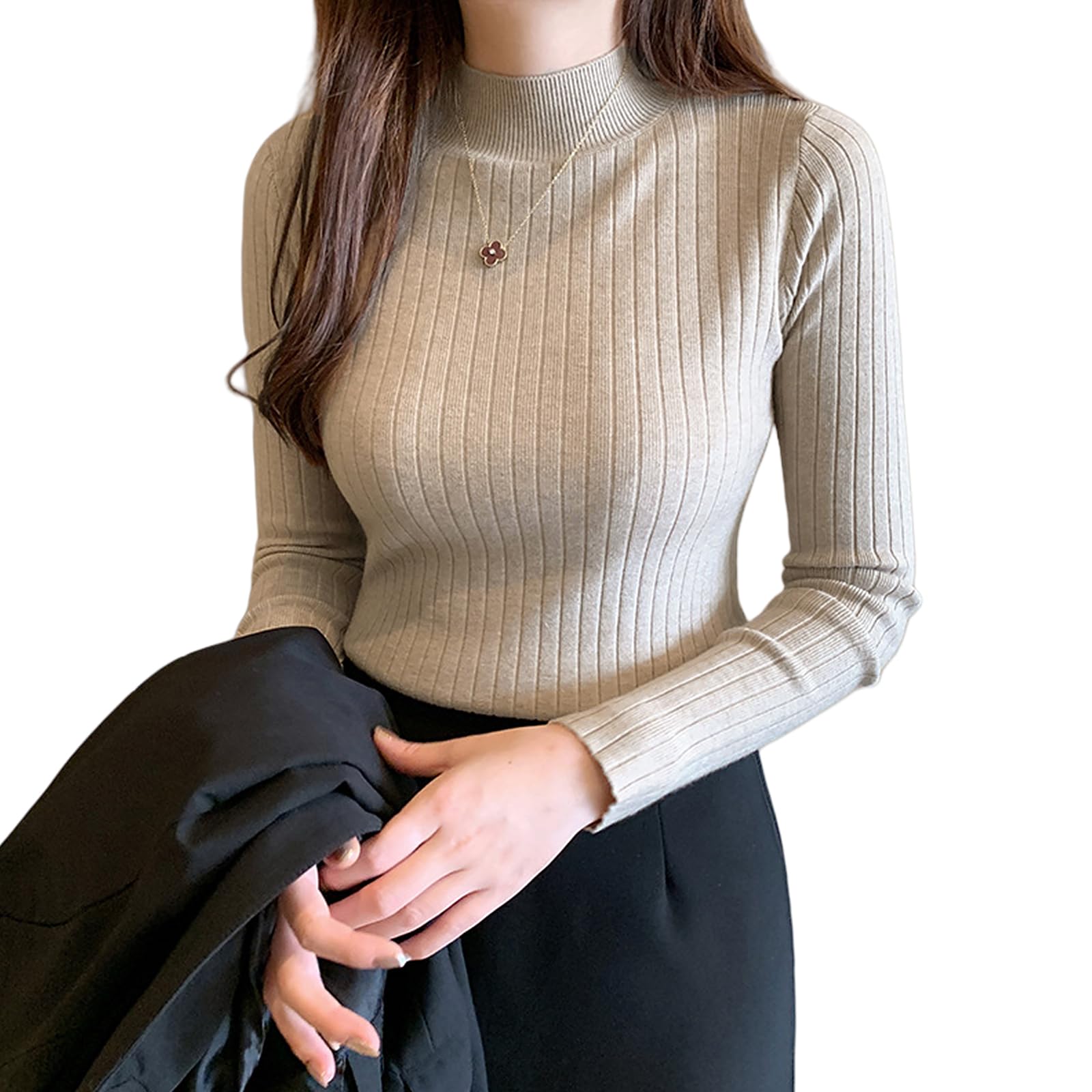 LrisIuza Ech Long High Stylish Small Ribbed Knit Plus Sizes Round Highly Perfect for and Winter Women s Sweater, Sleeve, Neck, Pullover, Slimming,
LrisIuza Ech Long High Stylish Small Ribbed Knit Plus Sizes Round Highly Perfect for and Winter Women s Sweater, Sleeve, Neck, Pullover, Slimming,