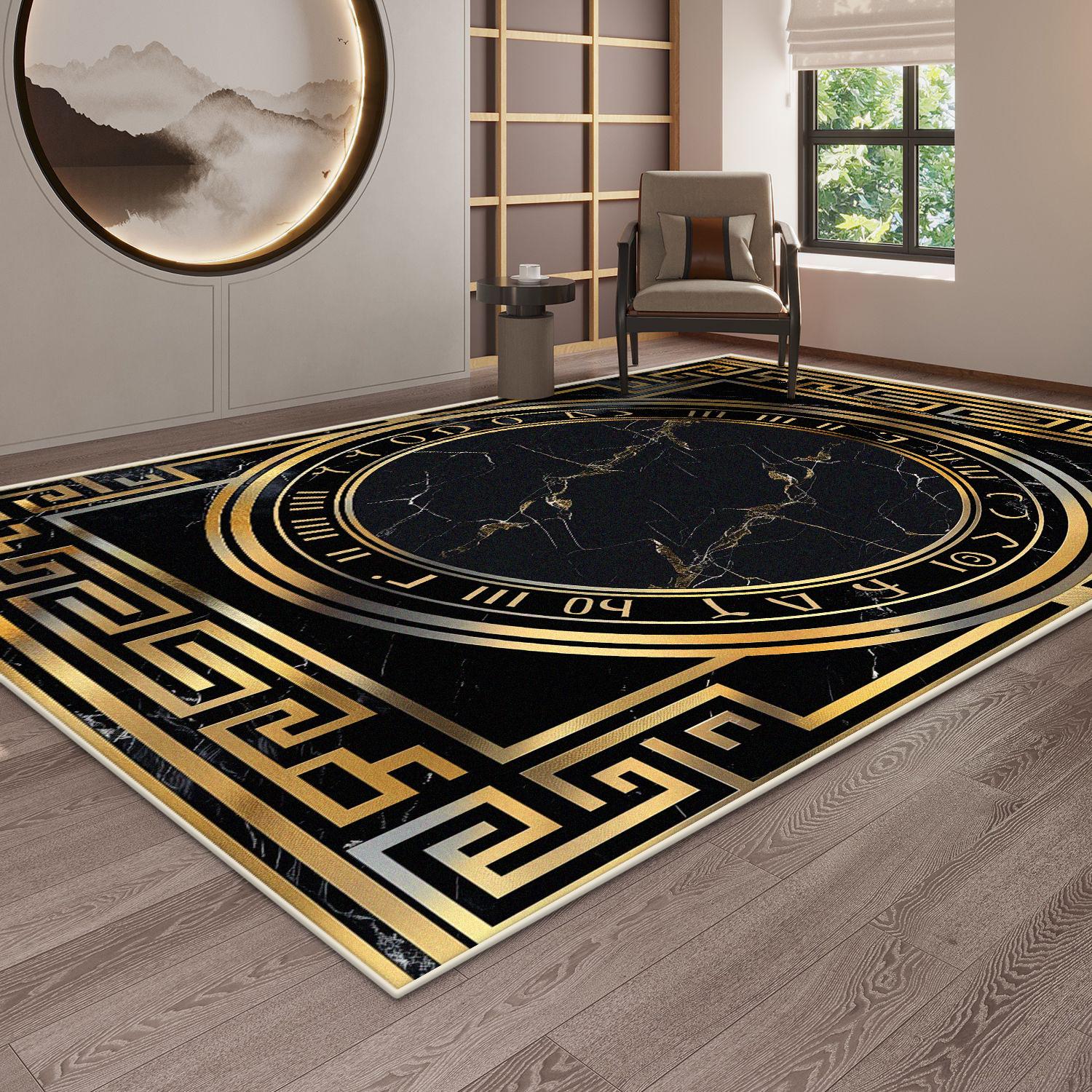 Luxury Black Gaming Carpet Marble Golden Border Soft Non Slip Rug for Kids Living Room Easy Cleaning Mat 60x90cm
Luxury Black Gaming Carpet Marble Golden Border Soft Non Slip Rug for Kids Living Room Easy Cleaning Mat 60x90cm