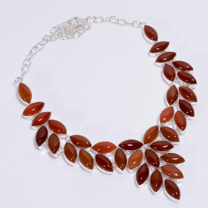 Beautiful Top Grade Qualite 100% Natural Carnelian Marquise Shape Ethnic Handmade Jewelry 925 Steling Silver Necklace 19 WSJ-4776 срібний
Beautiful Top Grade Qualite 100% Natural Carnelian Marquise Shape Ethnic Handmade Jewelry 925 Steling Silver Necklace 19 WSJ-4776 срібний