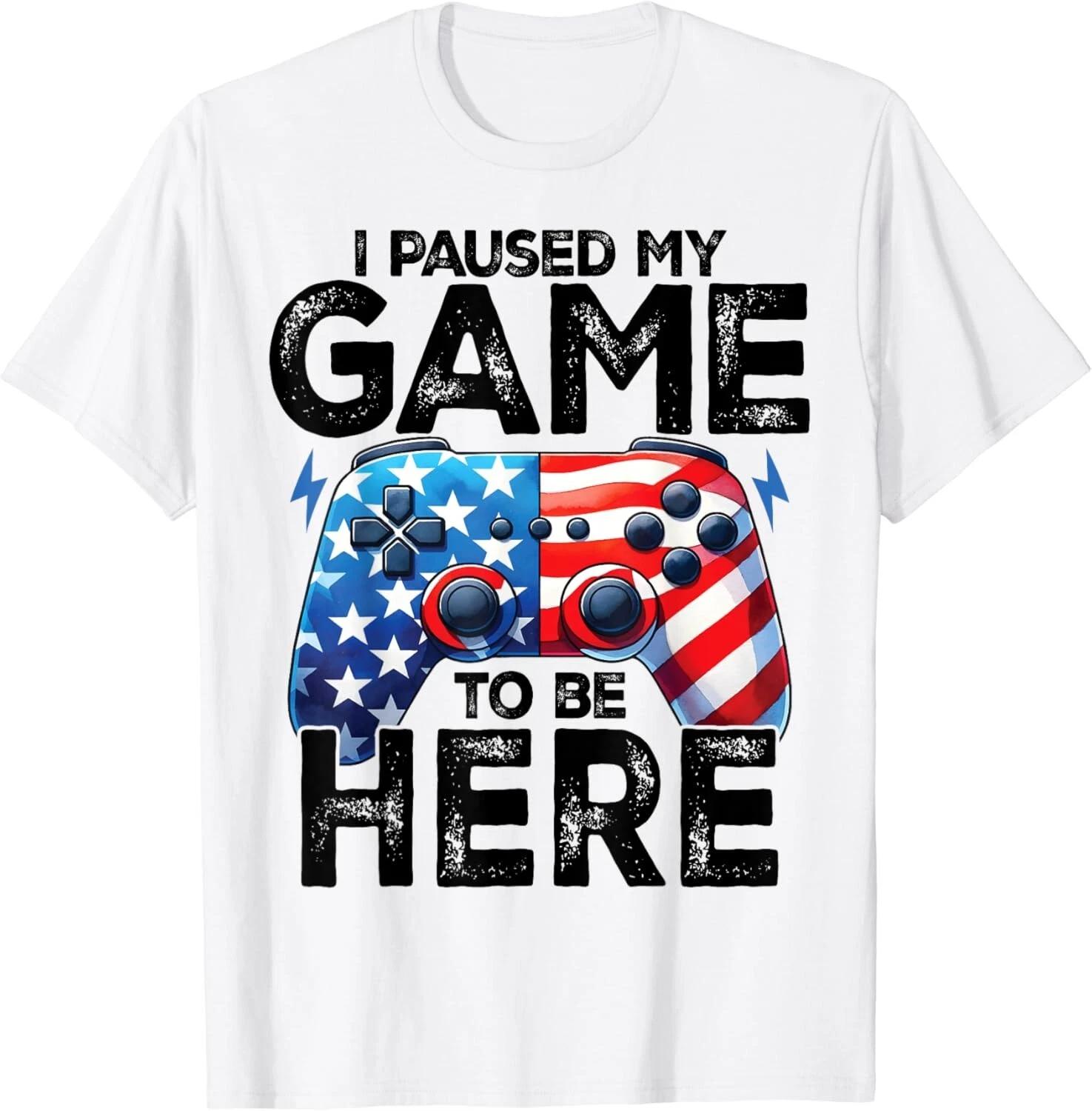 I Paused My Game to Be Here 4th Of July Gaming Lovers Gift Unisex T-Shirt S
I Paused My Game to Be Here 4th Of July Gaming Lovers Gift Unisex T-Shirt S