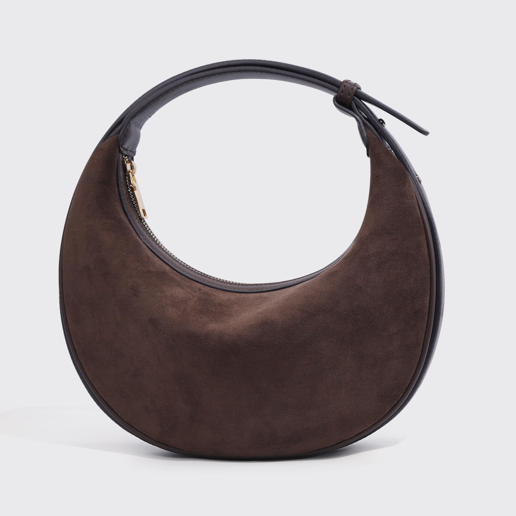Women Crescent Bag Adjustable Strap Velvet Shoulder Crossbody Handbag Trendy Dumpling Underarm Bag темно-коричневого кольору
Women Crescent Bag Adjustable Strap Velvet Shoulder Crossbody Handbag Trendy Dumpling Underarm Bag темно-коричневого кольору