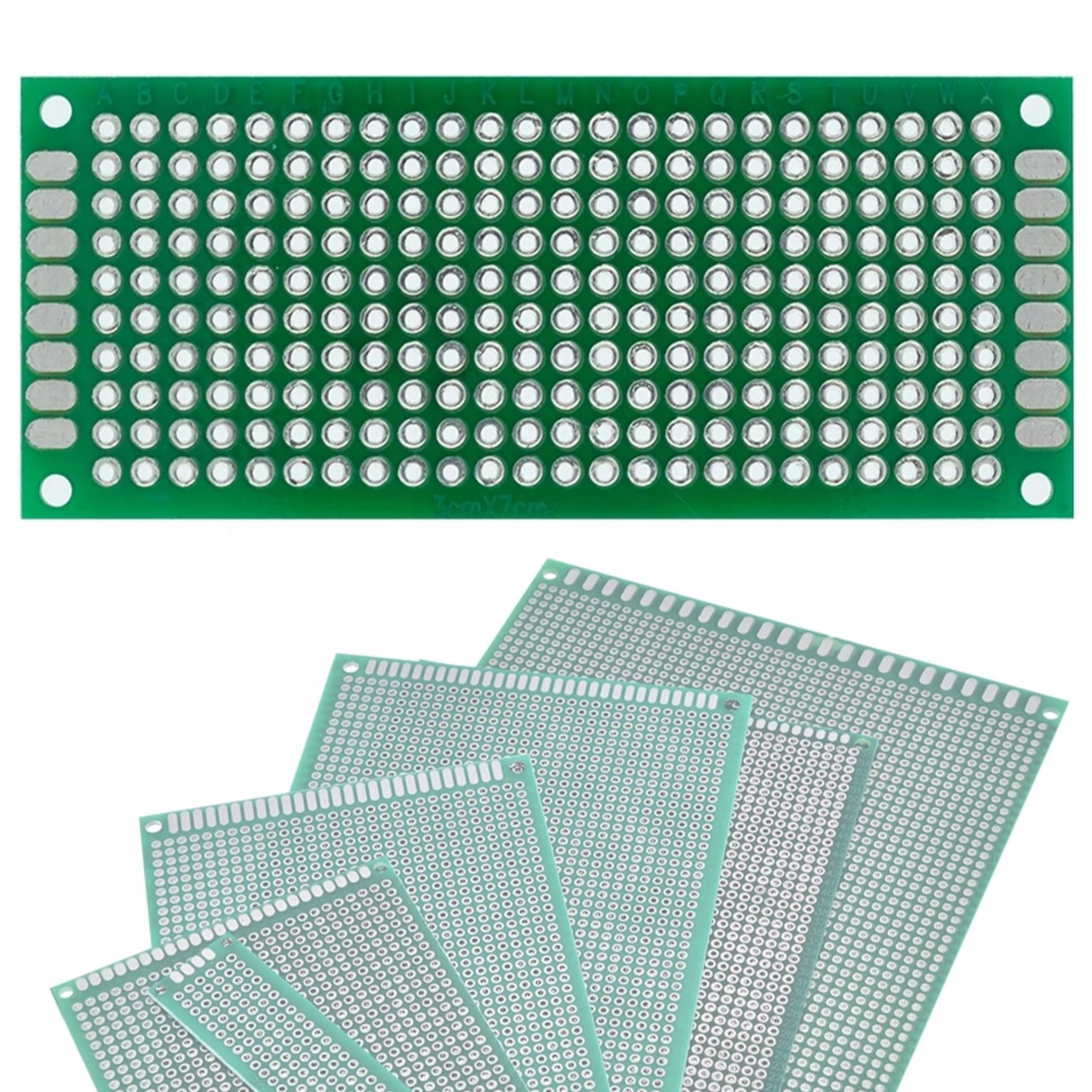 Rosfix Dwustronna Płytka Prototypowa 30 x 70 mm – Uniwersalna do Montażu THT | Raster Otworów 2,54 mm | Zielona Soldermaski
Rosfix Dwustronna Płytka Prototypowa 30 x 70 mm – Uniwersalna do Montażu THT | Raster Otworów 2,54 mm | Zielona Soldermaski