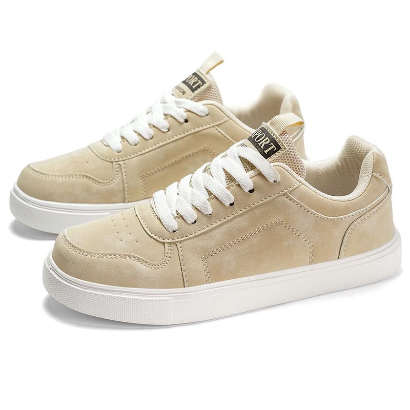 Korean Style Height-Increasing Leather Panel Sneakers for Couples - Versatile Casual Solid Color Shoes for All Seasons 43 хакі
Korean Style Height-Increasing Leather Panel Sneakers for Couples - Versatile Casual Solid Color Shoes for All Seasons 43 хакі