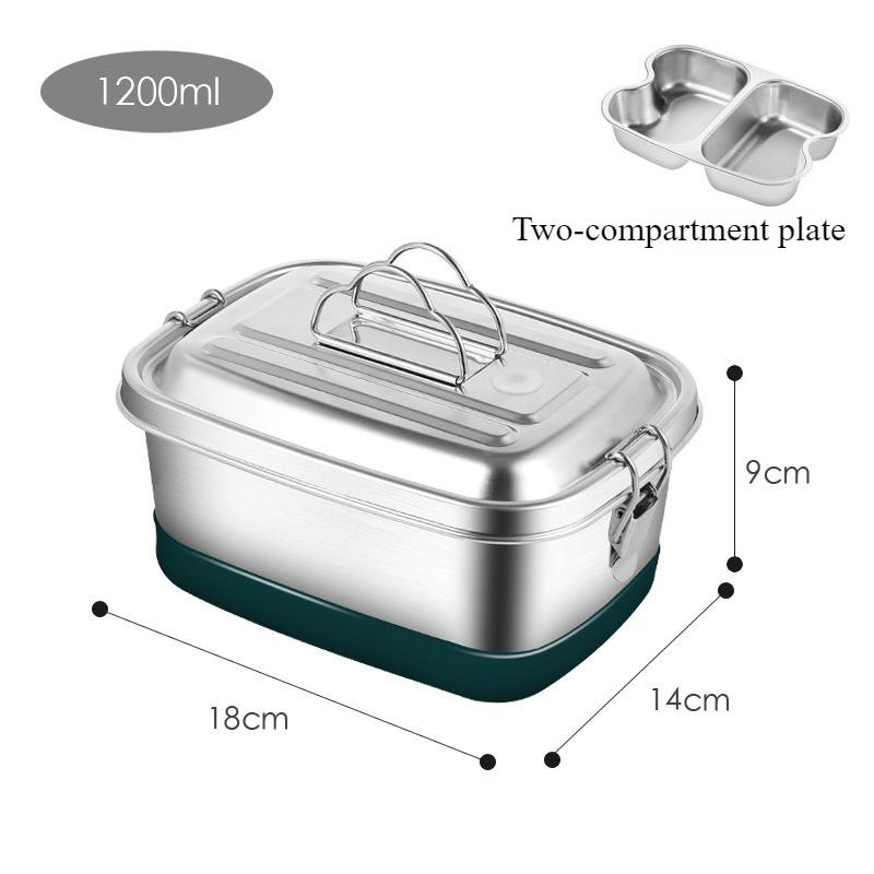 304 Stainless Steel Lunch Box, Large Capacity, Food-Grade, Rectangular, Deepened and Thickened, Divided Compartments, With Lid серебряный
304 Stainless Steel Lunch Box, Large Capacity, Food-Grade, Rectangular, Deepened and Thickened, Divided Compartments, With Lid серебряный