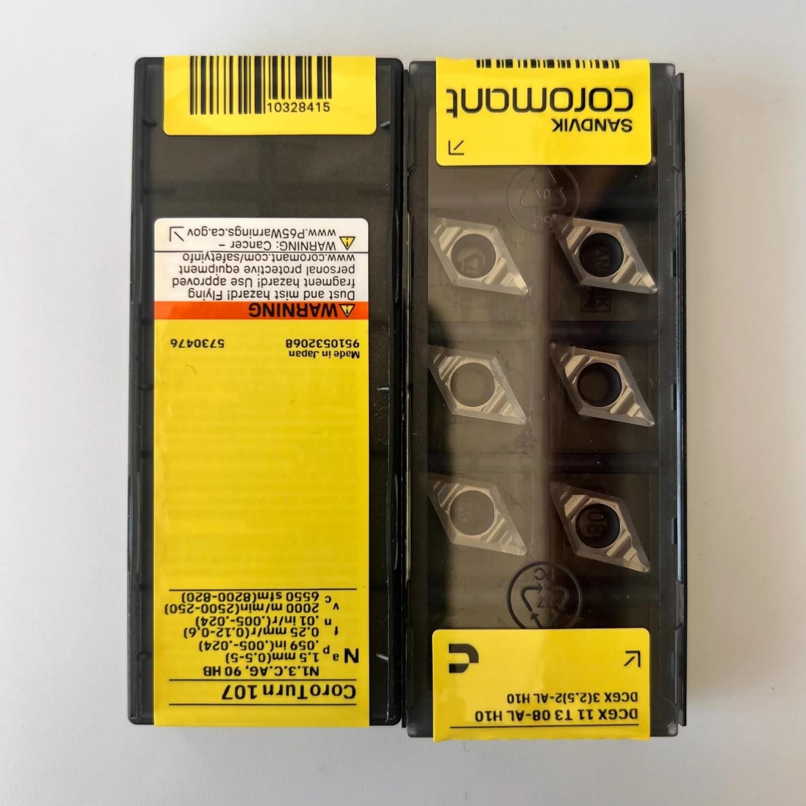Original Sandvik / DCGX11T308-AL H10 CNC lathe carbide blade tool 10 Pcs
Original Sandvik / DCGX11T308-AL H10 CNC lathe carbide blade tool 10 Pcs