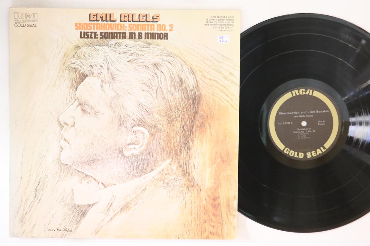 LP Record EMIL GILELS Shostakovich Sonata No. 2 Liszt AGL11337 RCA GOLD SEAL 1976 US Classical Used
LP Record EMIL GILELS Shostakovich Sonata No. 2 Liszt AGL11337 RCA GOLD SEAL 1976 US Classical Used