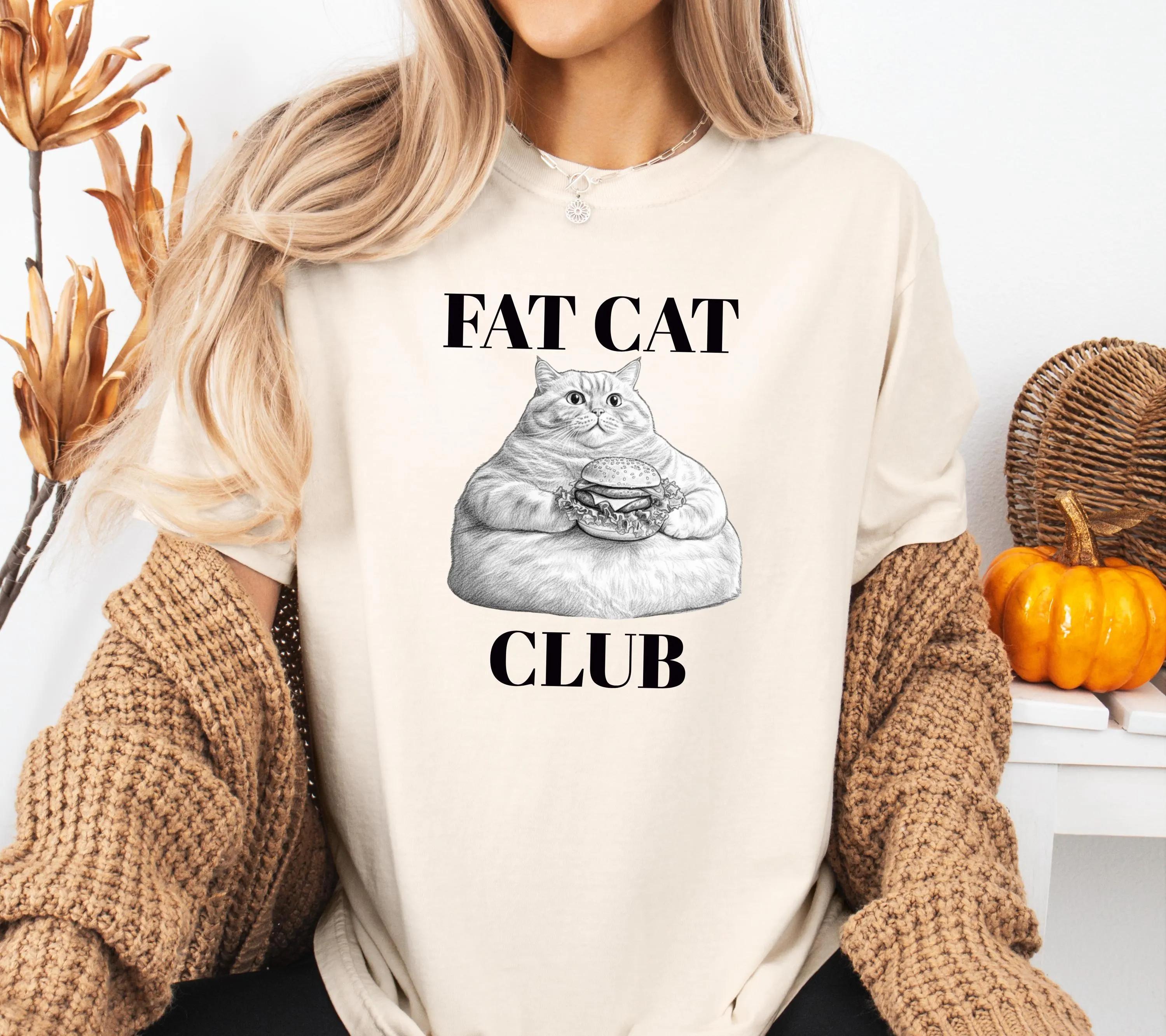 Plus Size Summer Womens Fat Cat Club pattern TShirt Cotton Breathable Stylish Versatile Street Style Oversized XL
Plus Size Summer Womens Fat Cat Club pattern TShirt Cotton Breathable Stylish Versatile Street Style Oversized XL