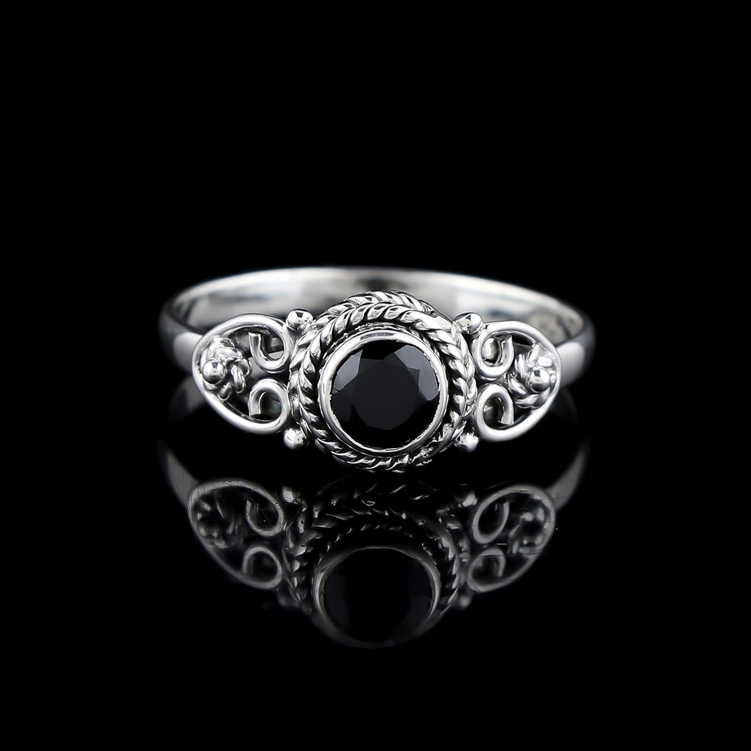 Кольцо ручной работы из черного оникса из стерлингового серебра 925 пробы в стиле бохо, женские ювелирные изделия 10
Кольцо ручной работы из черного оникса из стерлингового серебра 925 пробы в стиле бохо, женские ювелирные изделия 10