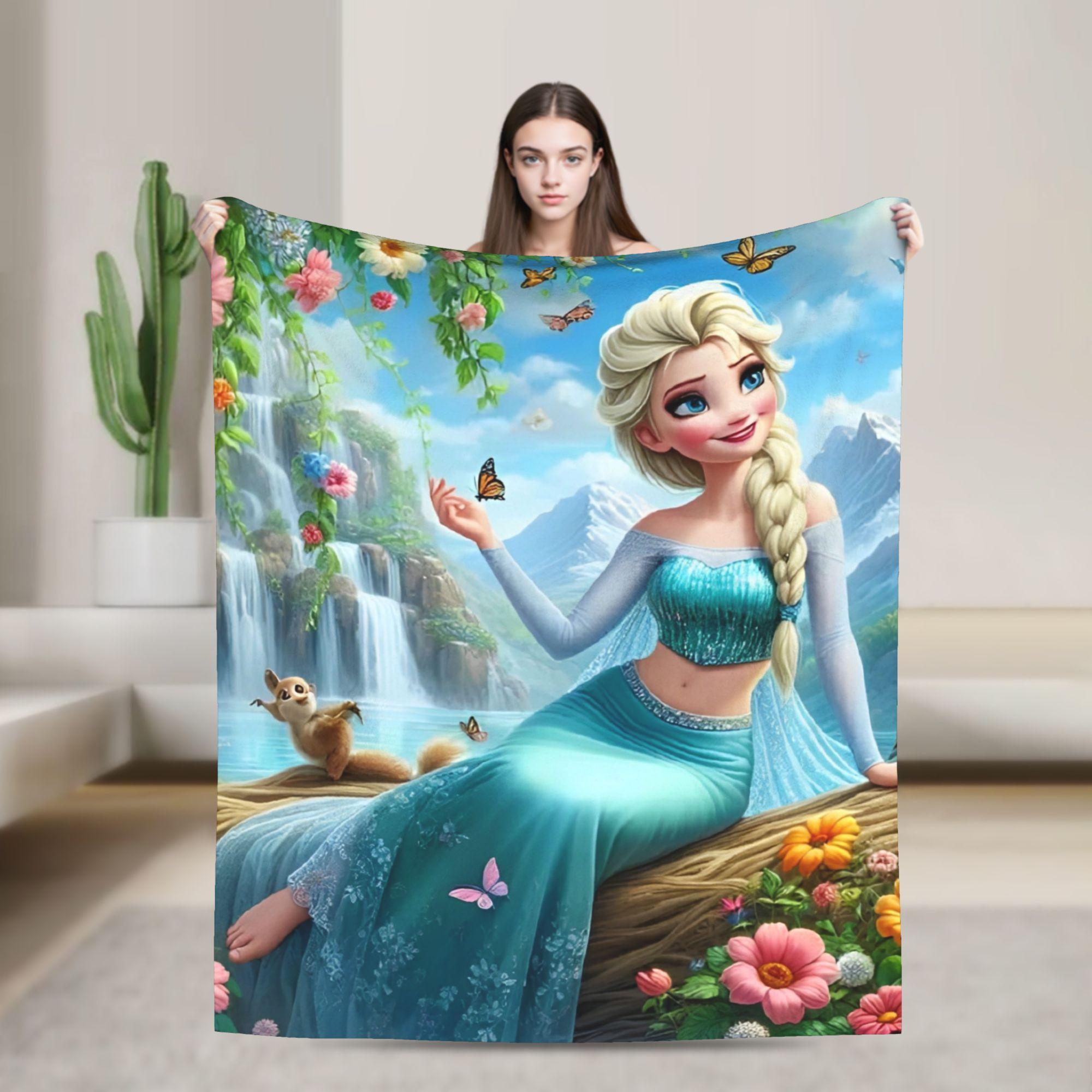 Kawaii Queen Frozen Princess Elsa Blanket Fleece Summer Multi-function Lightweight Thin Throw Blankets for Bed Couch Bedspread 30x40in
Kawaii Queen Frozen Princess Elsa Blanket Fleece Summer Multi-function Lightweight Thin Throw Blankets for Bed Couch Bedspread 30x40in