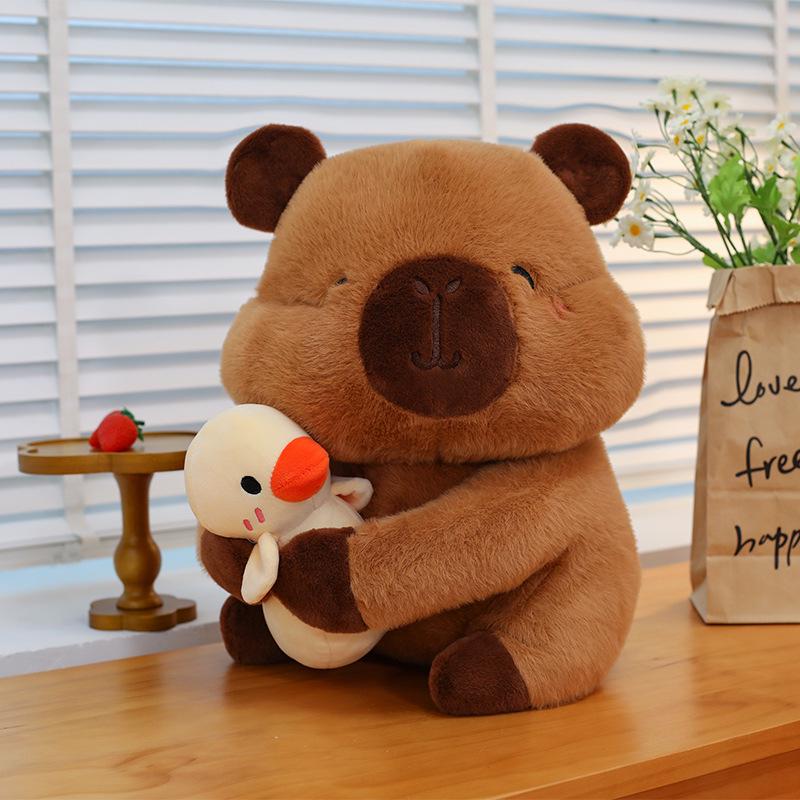 Плюшевая игрушка капибара-утка: Милая желтая надутая утка подушка кукла подарок для детей 25cm (0.15kg)
Плюшевая игрушка капибара-утка: Милая желтая надутая утка подушка кукла подарок для детей 25cm (0.15kg)