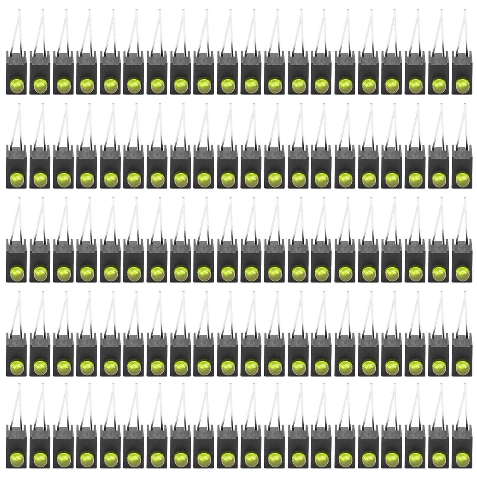 100Pcs 3mm LED Shade Diode Light Kit with Holder Side Single Hole Industrial AccessoriesYellow
100Pcs 3mm LED Shade Diode Light Kit with Holder Side Single Hole Industrial AccessoriesYellow