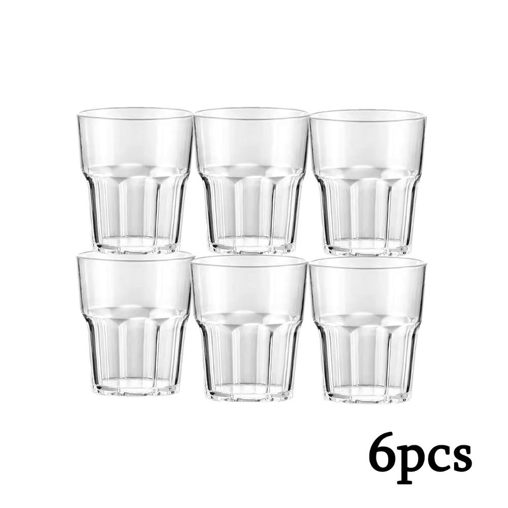 6pcs Plastic Drinking Glasses Unbreakable Juice Cups Stackable Clear Beverages Iced Hot Tea Glassware for Cocktail Soda Beer Tumbler Cup 6pcs
6pcs Plastic Drinking Glasses Unbreakable Juice Cups Stackable Clear Beverages Iced Hot Tea Glassware for Cocktail Soda Beer Tumbler Cup 6pcs