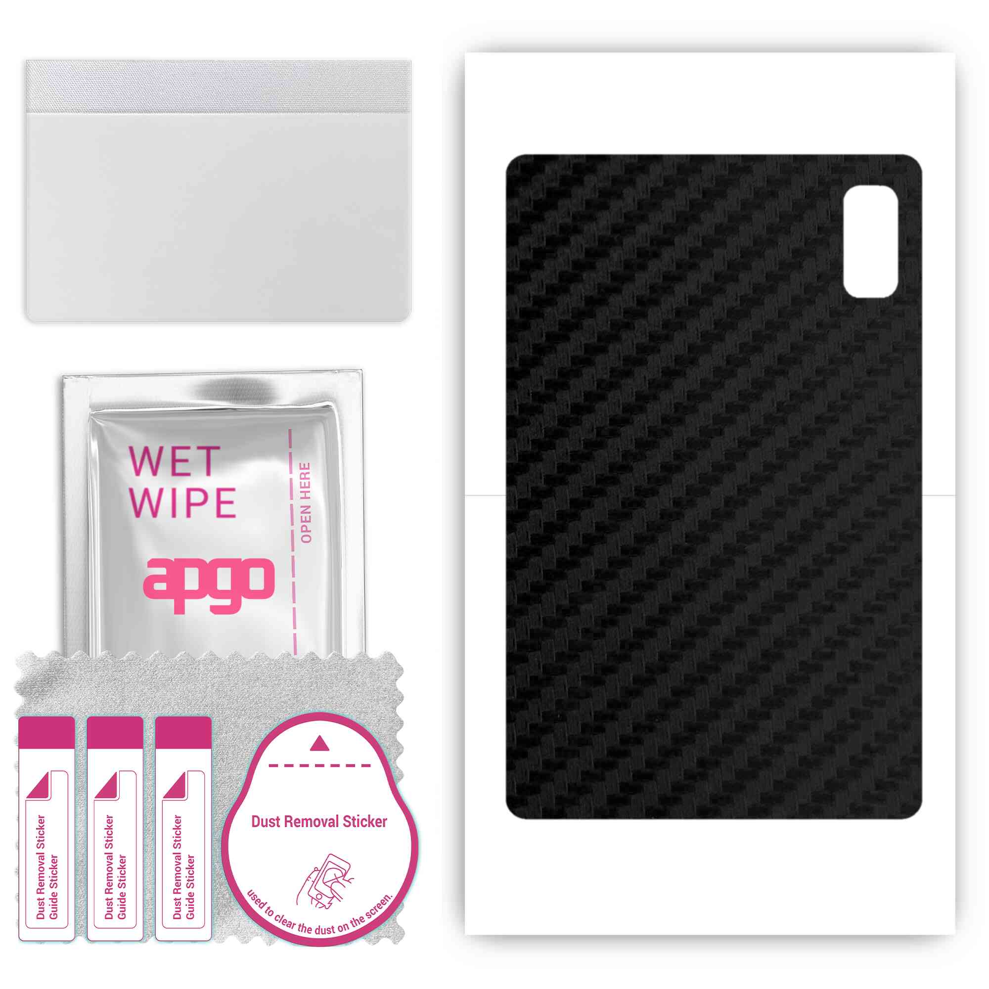 apgo Protective Skin Sticker for the back compatible with HTC A103 Plus, Wrap Film, Foil, Vinyl - Pattern Carbon Black
apgo Protective Skin Sticker for the back compatible with HTC A103 Plus, Wrap Film, Foil, Vinyl - Pattern Carbon Black