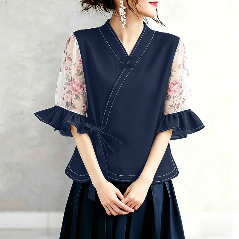ZANZEA Women V-Neck Casual Print Splice Half Sleeve Blouse M тёмно-синий
ZANZEA Women V-Neck Casual Print Splice Half Sleeve Blouse M тёмно-синий