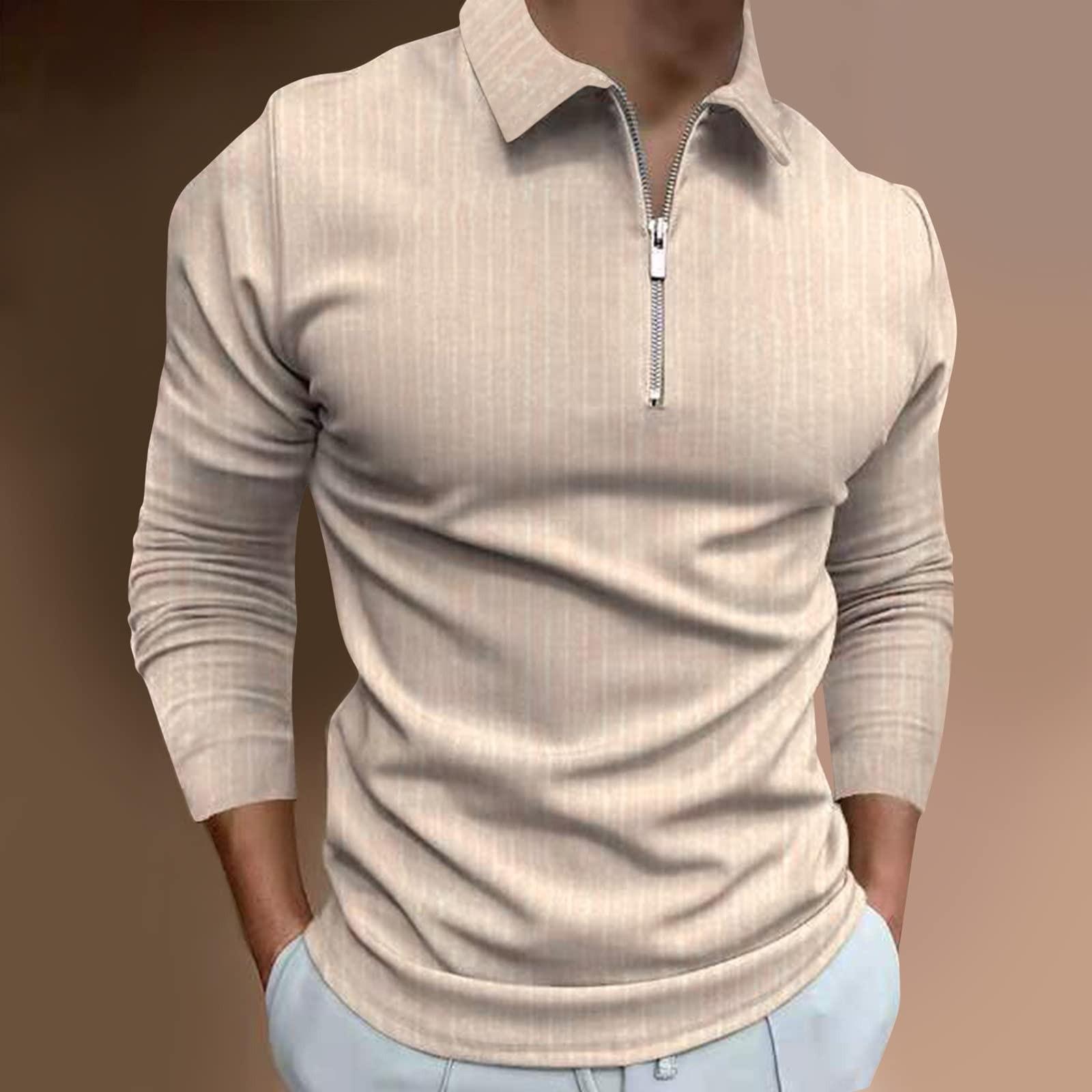 Men s Fashion Stripe Zipper T-Shirt Long Sleeve Lapel Pullover Top Blouse L хакі
Men s Fashion Stripe Zipper T-Shirt Long Sleeve Lapel Pullover Top Blouse L хакі