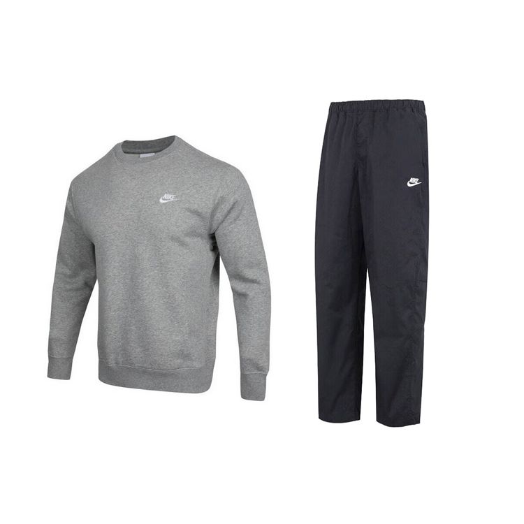 Nike Однотонный свитер с круглым вырезом и однотонные прямые спортивные брюки со средней талией и завязками, повседневный спортивный комплект BV2663-063+DX3337-010 M
Nike Однотонный свитер с круглым вырезом и однотонные прямые спортивные брюки со средней талией и завязками, повседневный спортивный комплект BV2663-063+DX3337-010 M