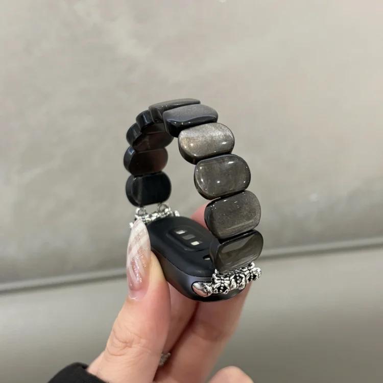 Natural Stone Strap for Huawei 10 9 8 Fit3 Energy Stone Elastic Bracelet Wristband for Redmi Watch 5 4 for Xiaomi Mi Band 8 9Pro For Apple S10 46mm чорний
Natural Stone Strap for Huawei 10 9 8 Fit3 Energy Stone Elastic Bracelet Wristband for Redmi Watch 5 4 for Xiaomi Mi Band 8 9Pro For Apple S10 46mm чорний