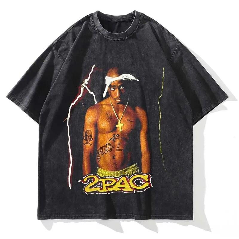 Новая летняя мытая мужская и женская футболка TUPAC с графическим принтом и коротким рукавом, 2023, оверсайз, модная уличная футболка с круглым вырезом
Новая летняя мытая мужская и женская футболка TUPAC с графическим принтом и коротким рукавом, 2023, оверсайз, модная уличная футболка с круглым вырезом