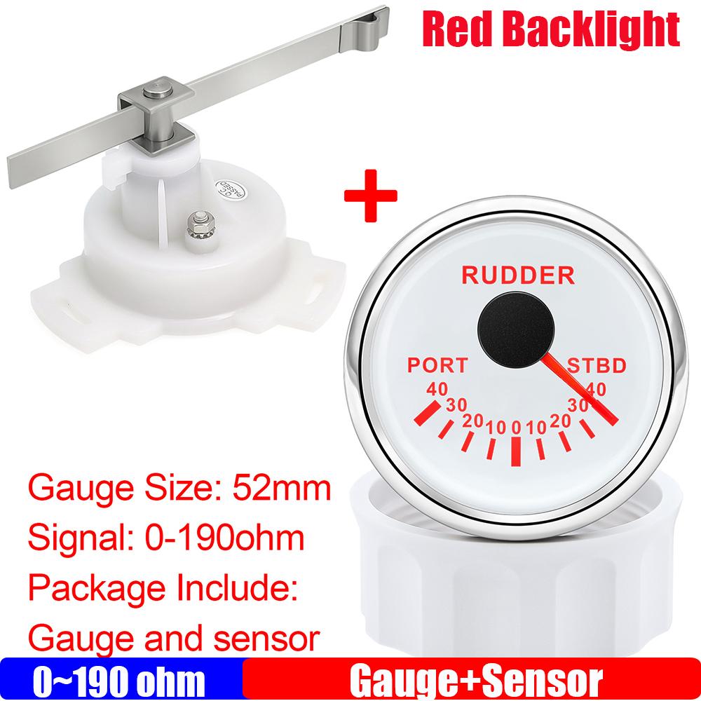 ZMFJH Waterproof 2 52MM Rudder Angle Indicator with Rudder Angle Sensor 0-190 ohm Boat Marine Rudder Angle Gauge PORT to STBD WS
ZMFJH Waterproof 2 52MM Rudder Angle Indicator with Rudder Angle Sensor 0-190 ohm Boat Marine Rudder Angle Gauge PORT to STBD WS