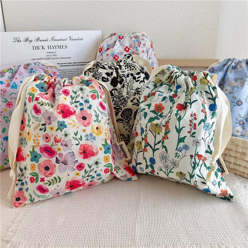Portable Organizer for Underwear Socks Bra Cotton Makeup Bag Travel Drawstring Bags Ins Flower Print Clothes Cosmetic Bags
Portable Organizer for Underwear Socks Bra Cotton Makeup Bag Travel Drawstring Bags Ins Flower Print Clothes Cosmetic Bags