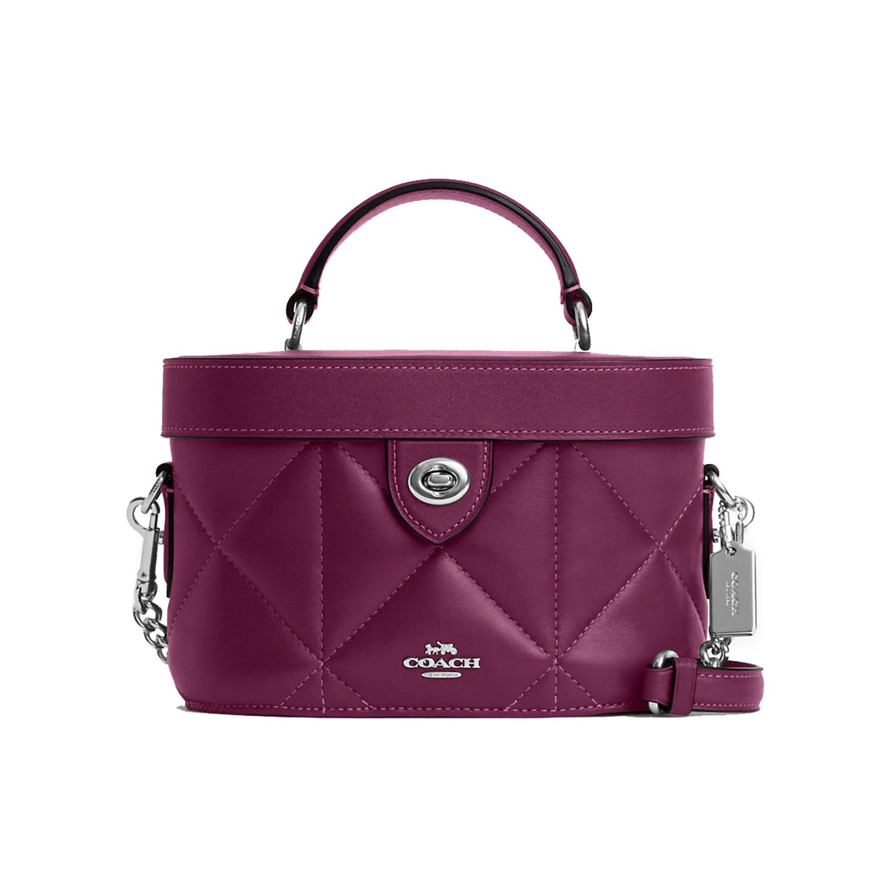 Coach Kay 20 Solid Color Diamond Quilted Turnlock Hardware Napa Leather Box Bag Women Handbags Purple CM733-SVRPS Basic Set (Bag+Dust Bag)
Coach Kay 20 Solid Color Diamond Quilted Turnlock Hardware Napa Leather Box Bag Women Handbags Purple CM733-SVRPS Basic Set (Bag+Dust Bag)