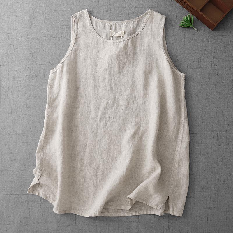 2026 Artistic Washed Linen Sleeveless Vest M брудно-білий
2026 Artistic Washed Linen Sleeveless Vest M брудно-білий