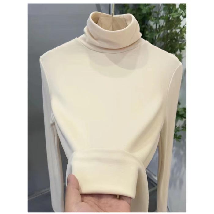 270G threaded German velvet, turtleneck solid color bottoming shirt for women s autumn and winter new long-sleeved warm versatile top 3XL абрикосовий
270G threaded German velvet, turtleneck solid color bottoming shirt for women s autumn and winter new long-sleeved warm versatile top 3XL абрикосовий