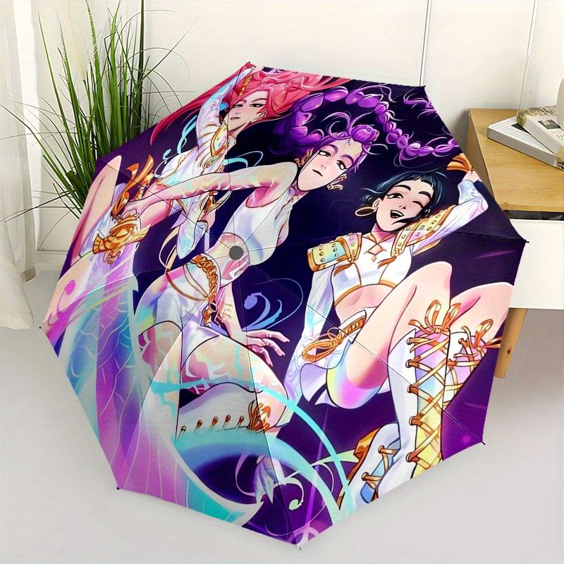 KPop Demon Hunters Automatic opening and closing folding Umbrella with 8-rib frame and compact travel design, perfect for all occasions | St
KPop Demon Hunters Automatic opening and closing folding Umbrella with 8-rib frame and compact travel design, perfect for all occasions | St