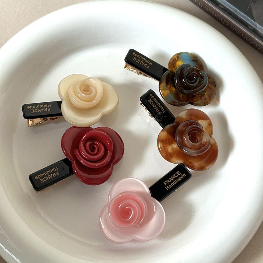 Korean Style Rose Flower Hair Clip Colorful Rose Flower Duckbill Clip Acetic Acid Hair Clip Daily бежевий
Korean Style Rose Flower Hair Clip Colorful Rose Flower Duckbill Clip Acetic Acid Hair Clip Daily бежевий