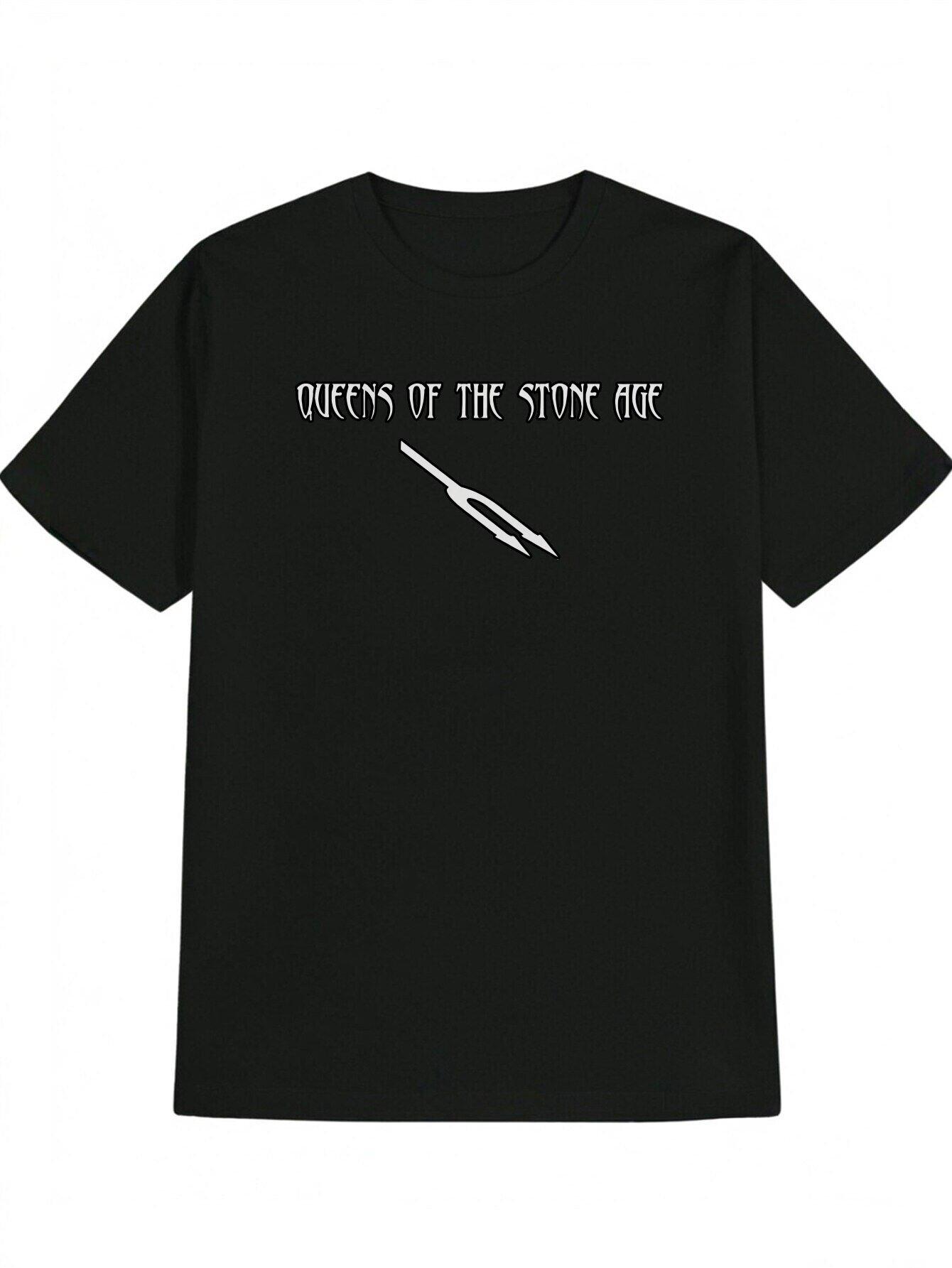 Casual Crew Neck T-shirt - Queens of the Stone Age Graphic Tee L
Casual Crew Neck T-shirt - Queens of the Stone Age Graphic Tee L