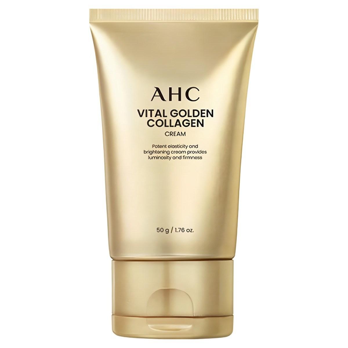 AHC Vital Golden Collagen Cream – Антивозрастной и укрепляющий увлажняющий крем (50мл)
AHC Vital Golden Collagen Cream – Антивозрастной и укрепляющий увлажняющий крем (50мл)
