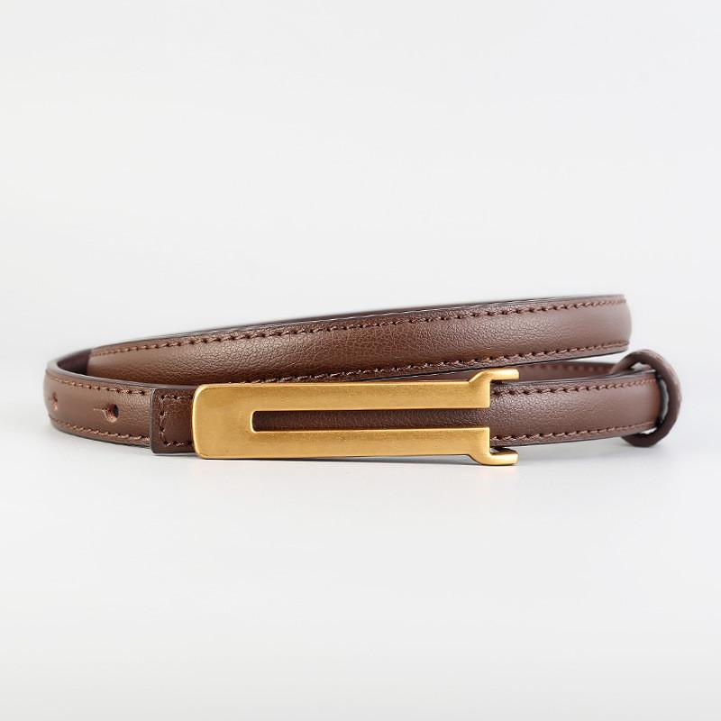 Leather Slim Ladies Belt With Vintage Doubleloop Decor For Casual And Work Wear кавовий
Leather Slim Ladies Belt With Vintage Doubleloop Decor For Casual And Work Wear кавовий