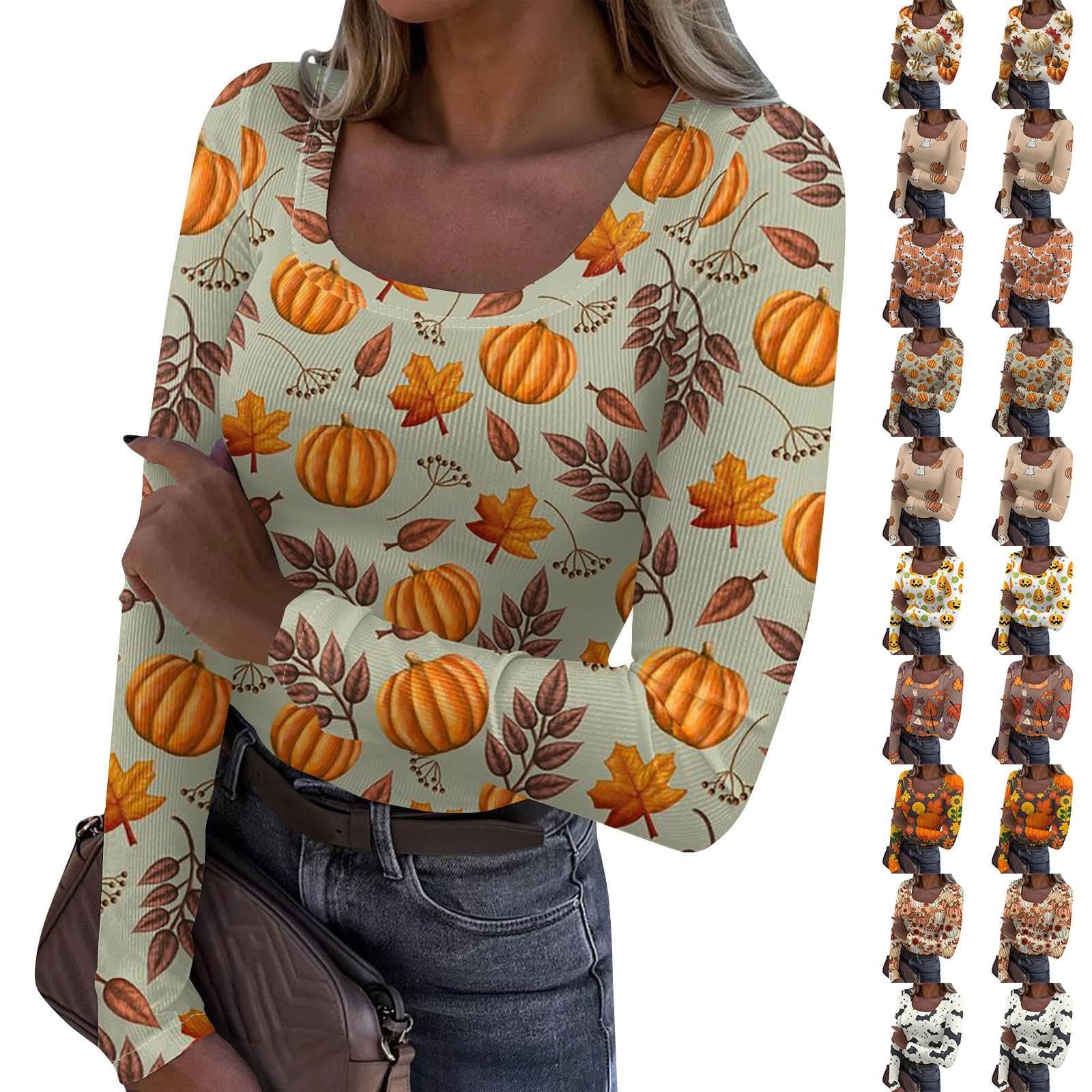 Женская мода Slim Bottom Casual с длинным рукавом Halloween Printed Pullover U Neck Top
Женская мода Slim Bottom Casual с длинным рукавом Halloween Printed Pullover U Neck Top