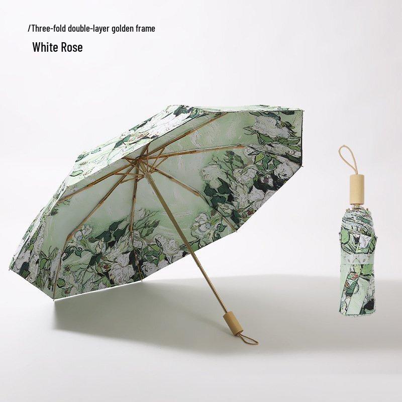 Li Shen Automatic Foldable Sun & Rain Umbrella Three-Fold Double-Layer
Li Shen Automatic Foldable Sun & Rain Umbrella Three-Fold Double-Layer