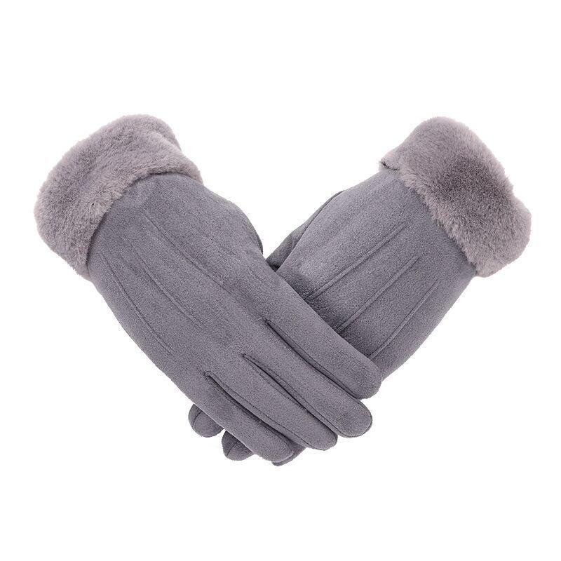 Korean Style Women s Suede Winter Gloves: Velvet-Lined, Touchscreen, Five-Finger Design for Cycling and Driving One Size
Korean Style Women s Suede Winter Gloves: Velvet-Lined, Touchscreen, Five-Finger Design for Cycling and Driving One Size