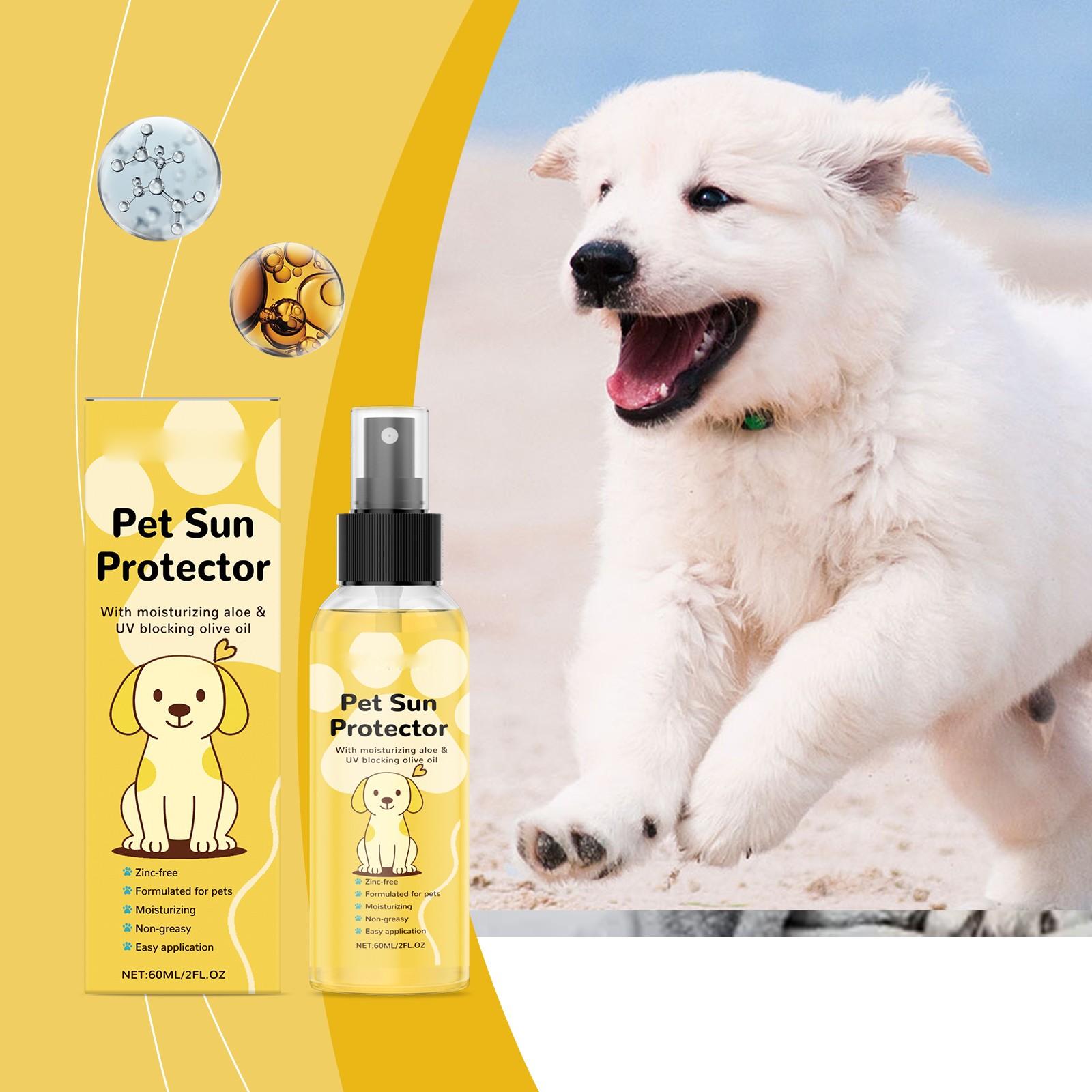 Pet Physical Sunscreen Spray, UV , Soothing, Moisturizing, Licking Safe , Travel Wear60ml One Size
Pet Physical Sunscreen Spray, UV , Soothing, Moisturizing, Licking Safe , Travel Wear60ml One Size