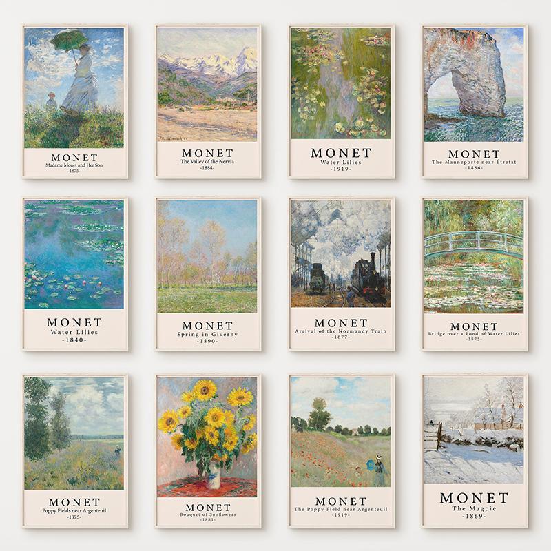 Monet Print Claude Monet Poster Impressionism Canvas Art Paintings Portrait Wall Art Picture for Living Room Home Decoration 21cm×30cm NoFrame
Monet Print Claude Monet Poster Impressionism Canvas Art Paintings Portrait Wall Art Picture for Living Room Home Decoration 21cm×30cm NoFrame