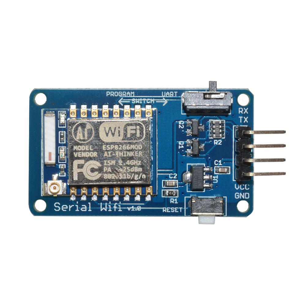 ESP8266 ESP-07 Serial WIFI Module Transceiver 3.3V/5V Compatible 8N1 TTL UART Port Controller Sensor Industrial Wireless Control
ESP8266 ESP-07 Serial WIFI Module Transceiver 3.3V/5V Compatible 8N1 TTL UART Port Controller Sensor Industrial Wireless Control