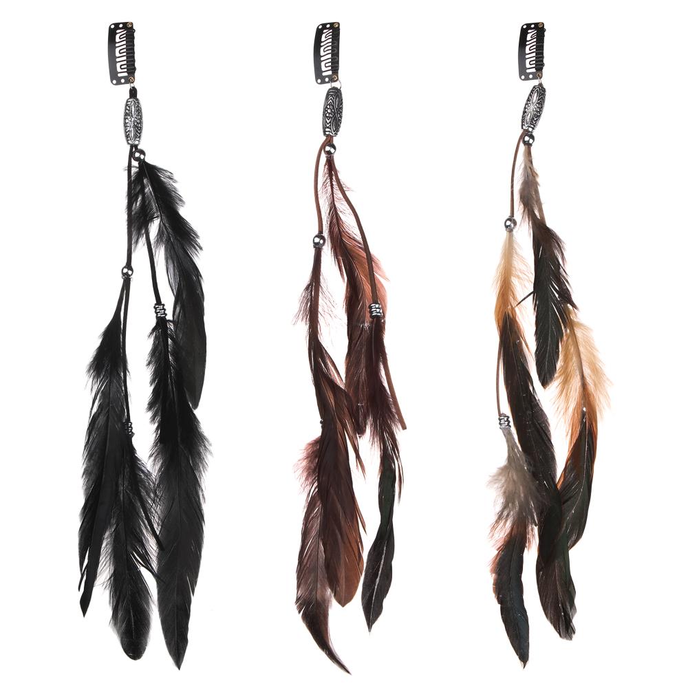 Extensions Comb Headdress Headband Headwear Hippie Headpieces Novelty Hairclips Feather Hair Rope чорний
Extensions Comb Headdress Headband Headwear Hippie Headpieces Novelty Hairclips Feather Hair Rope чорний