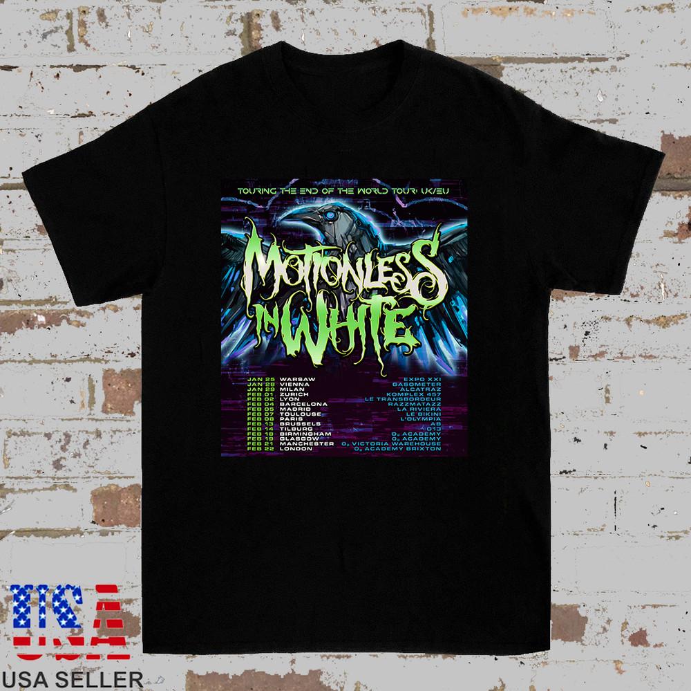 Motionless In White 2025 UK and European T Shirt Full Size S-5XL Unisex T-Shirt S
Motionless In White 2025 UK and European T Shirt Full Size S-5XL Unisex T-Shirt S