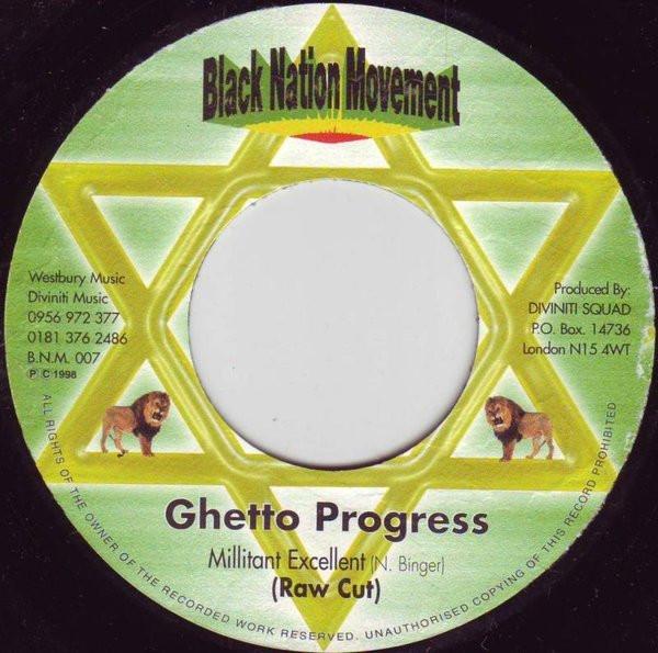 7inch Record N. BINGER Ghetto Progress BNM007 Black Nation Mo 1998 UK Reggae Ska Dub Used
7inch Record N. BINGER Ghetto Progress BNM007 Black Nation Mo 1998 UK Reggae Ska Dub Used